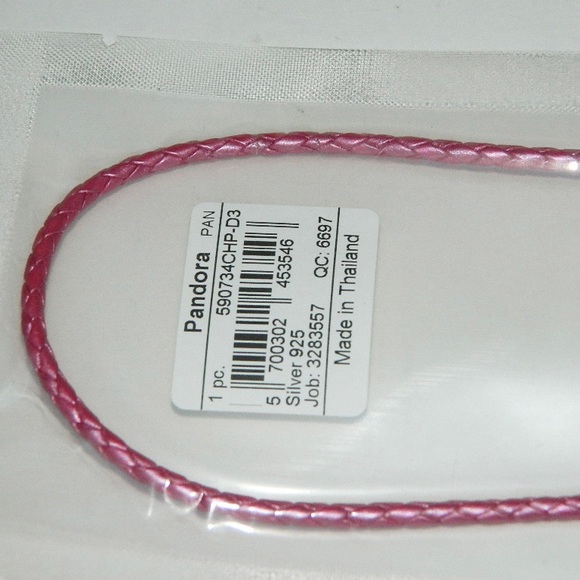 Retired Authentic Pandora Leather Charm Bracelet - Picture 3 of 4